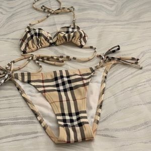 Authentic Burberry Vintage Check Bikini